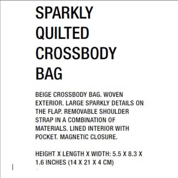 ZARA NWT SPARKLY QUILTED CROSSBODY BAG 🌈 - Picture 6 of 6
